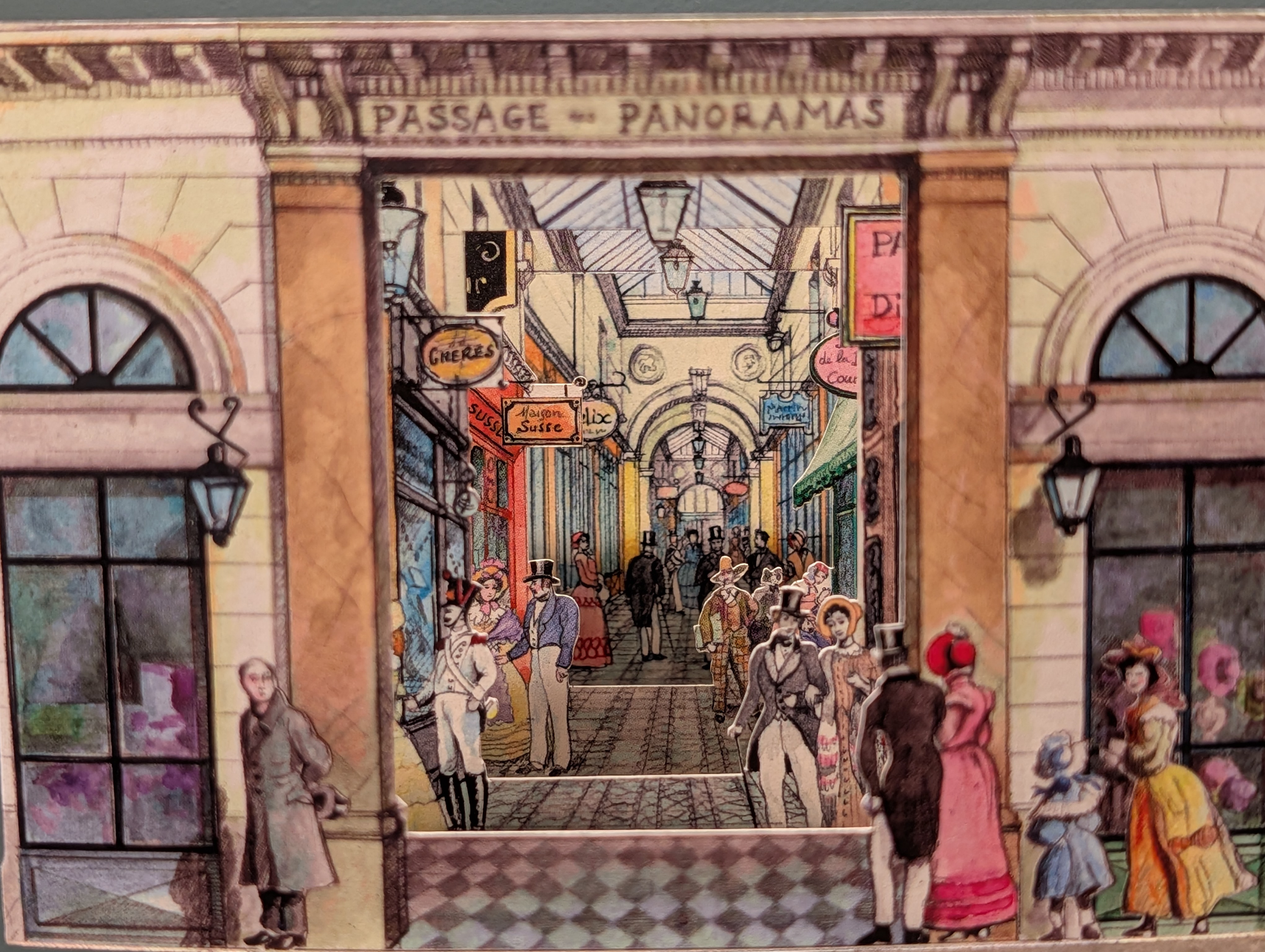 Diorama du passage des Panoramas par M. Planchenault